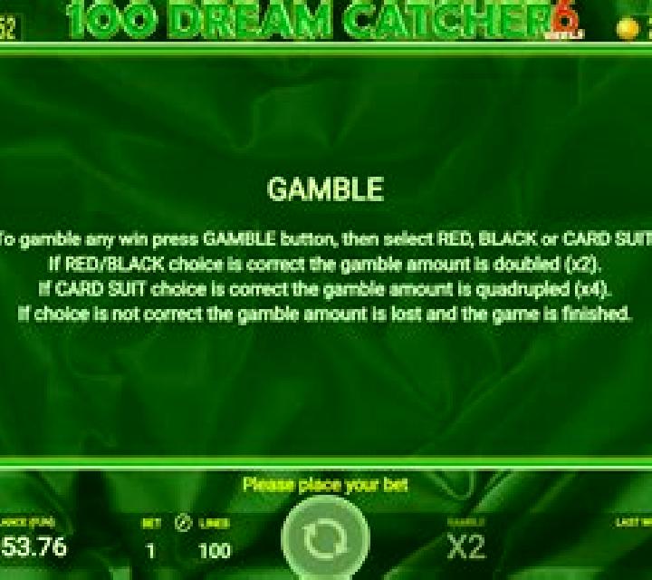 100 Dream Catcher 6 Reels slot