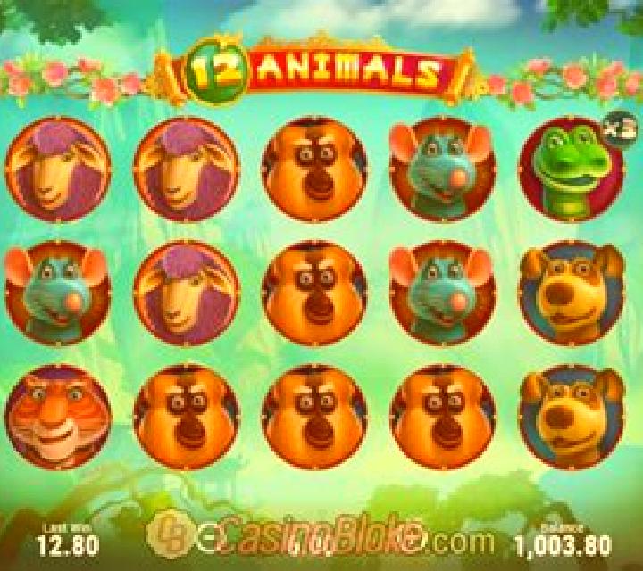 12 Animals (Booongo) slot game