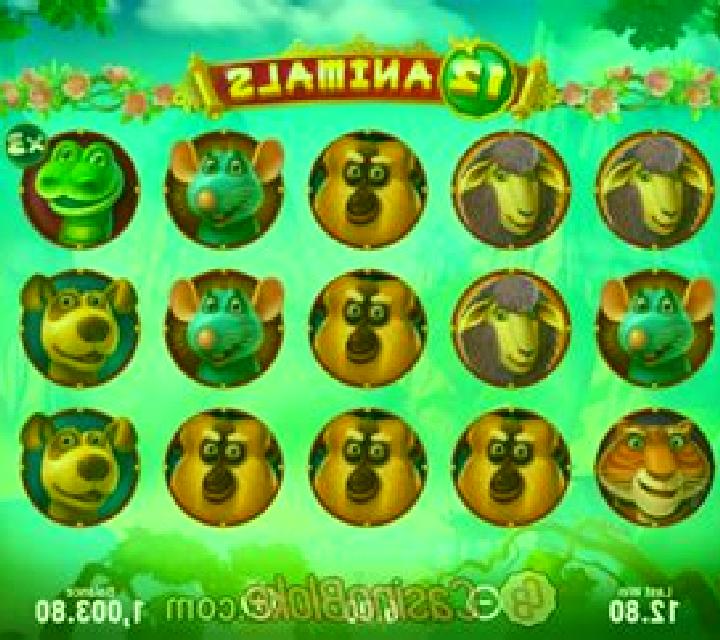 12 Animals (Booongo) slot machine