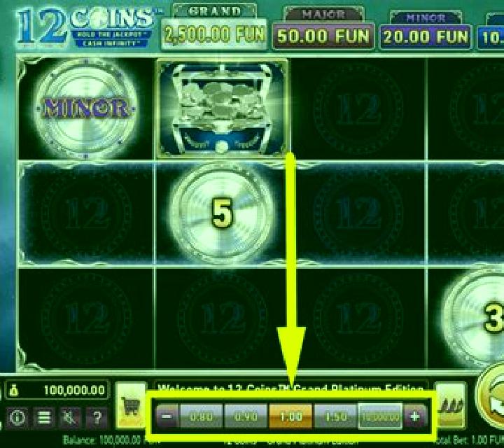 12 Coins Grand Platinum Edition slot