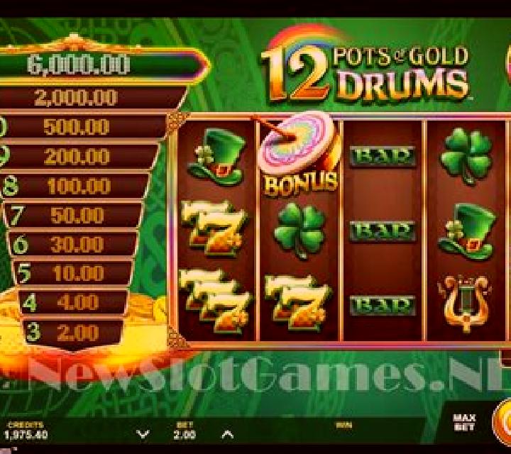 12 Pots of Gold Drums slot