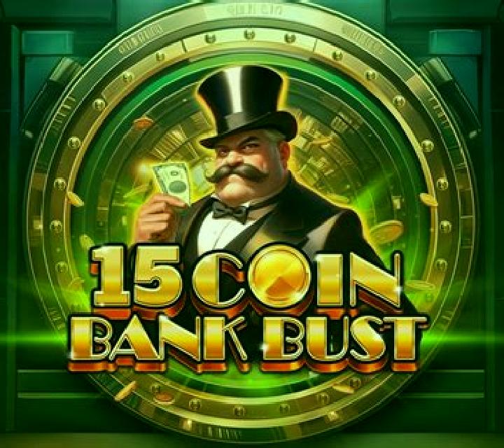 15 Coin Bank Bust slot game