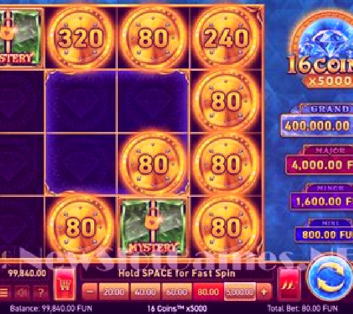 16 Coins x5000 slot