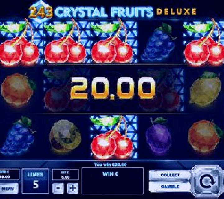 243 Crystal Fruits HappyLuke online slot