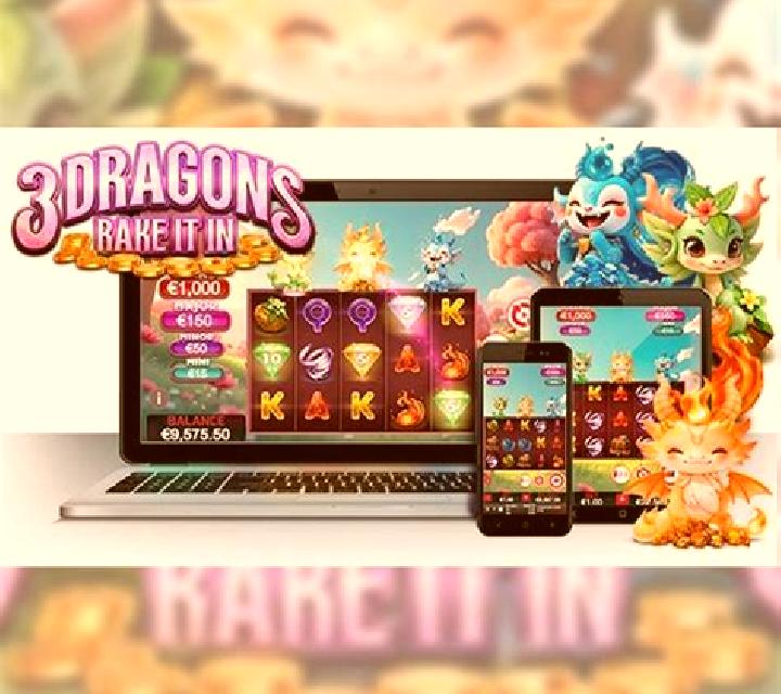 3 DRAGONS RAKE IT IN slot machine