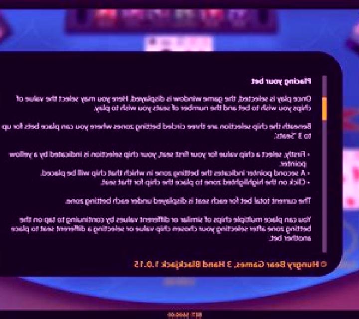 3 Hand Blackjack (HungryBear) slot