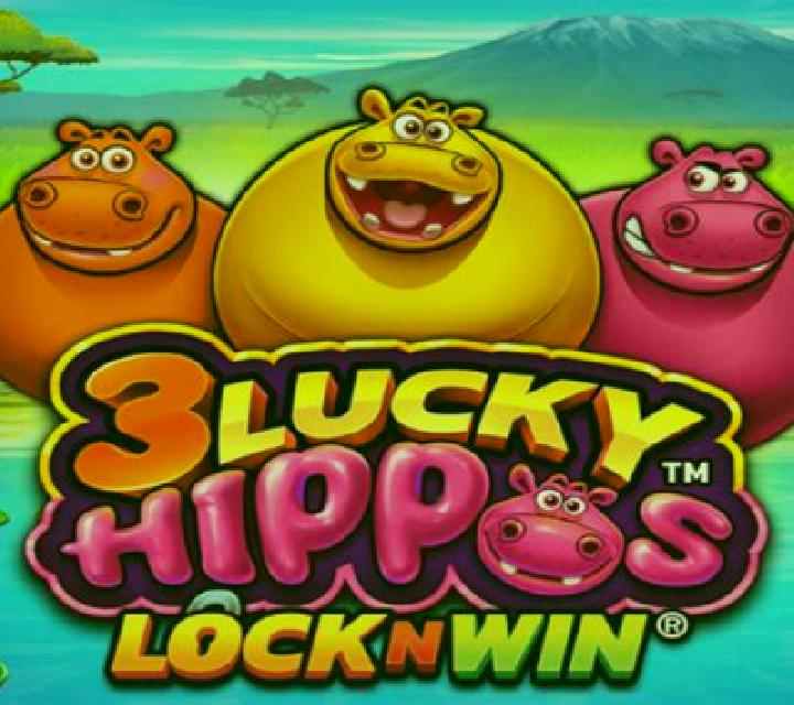 3 Lucky Hippos slot game