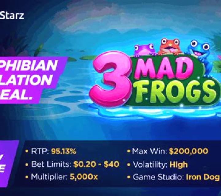 3 Mad Frogs slot