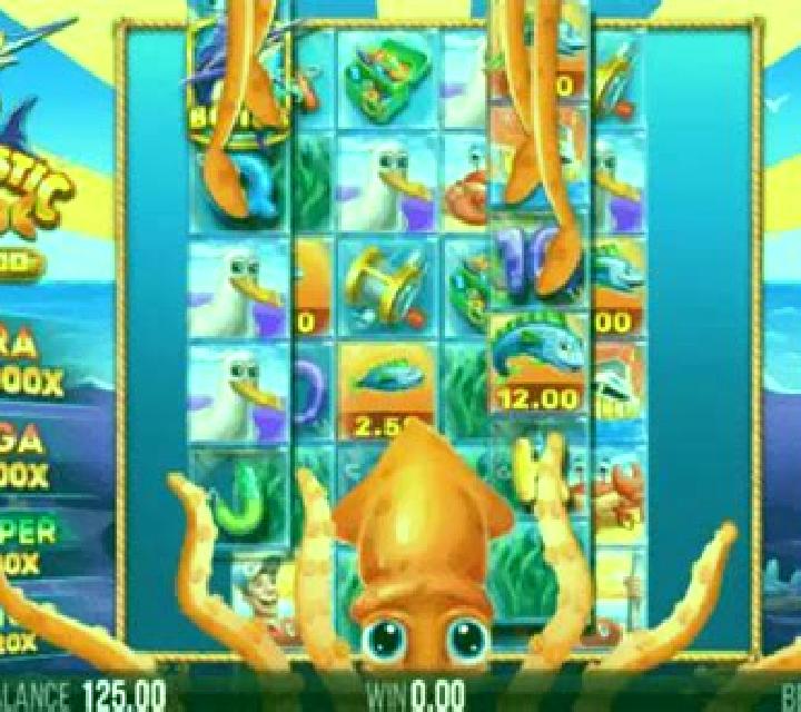4 Fantastic Fish Gigablox slot game