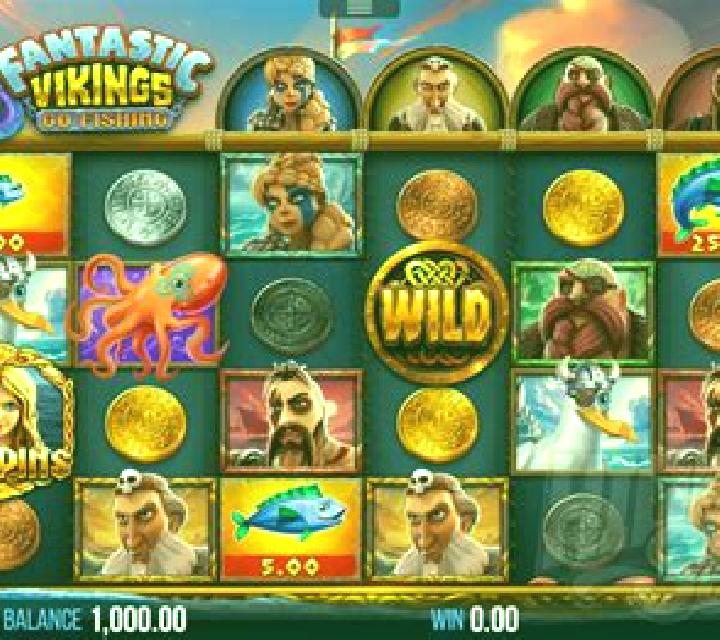 4 Fantastic Vikings Go Ice Fishing slot machine