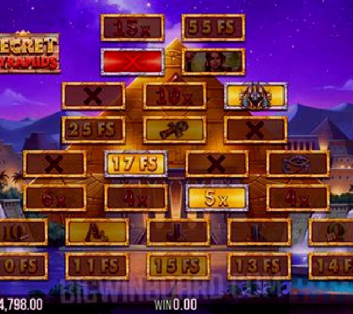 4 Secret Pyramids slot game