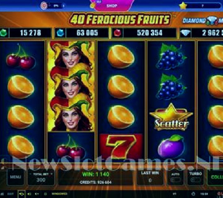 40 Ferocious Fruits slot game