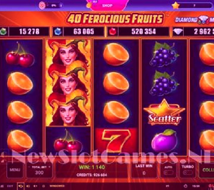 40 Ferocious Fruits slot