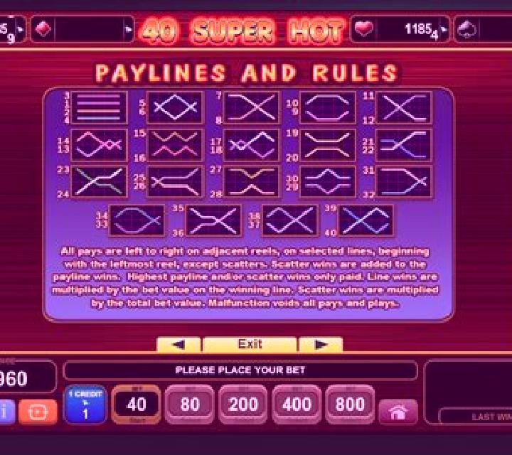 40 Super Hot slot machine