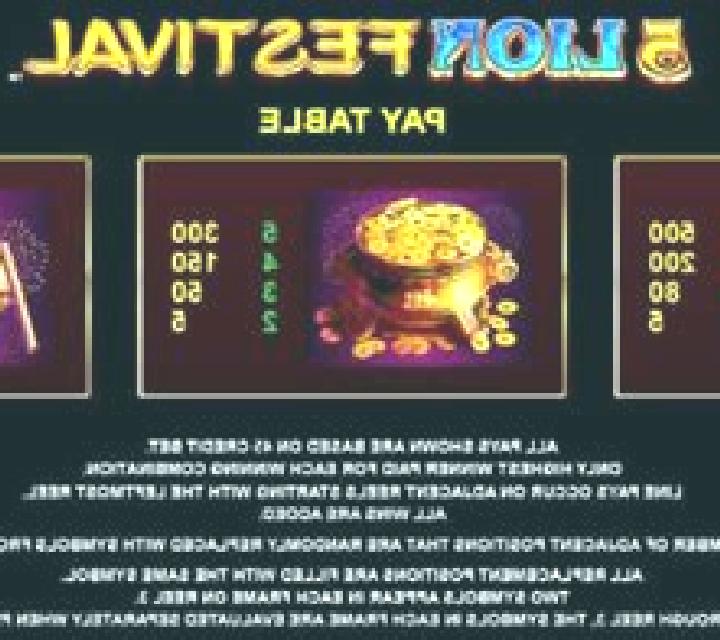 5 Lion Festival slot