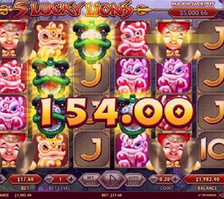 5 Lucky Lions slot game