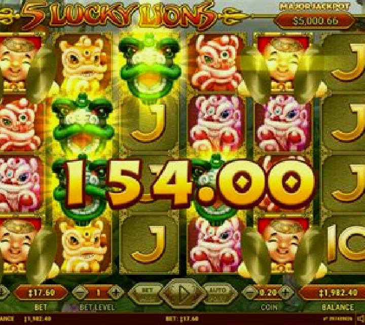 5 Lucky Lions slot machine