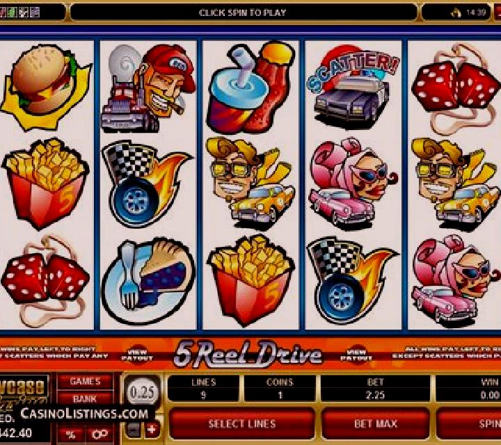 5 Reel Drive slot machine