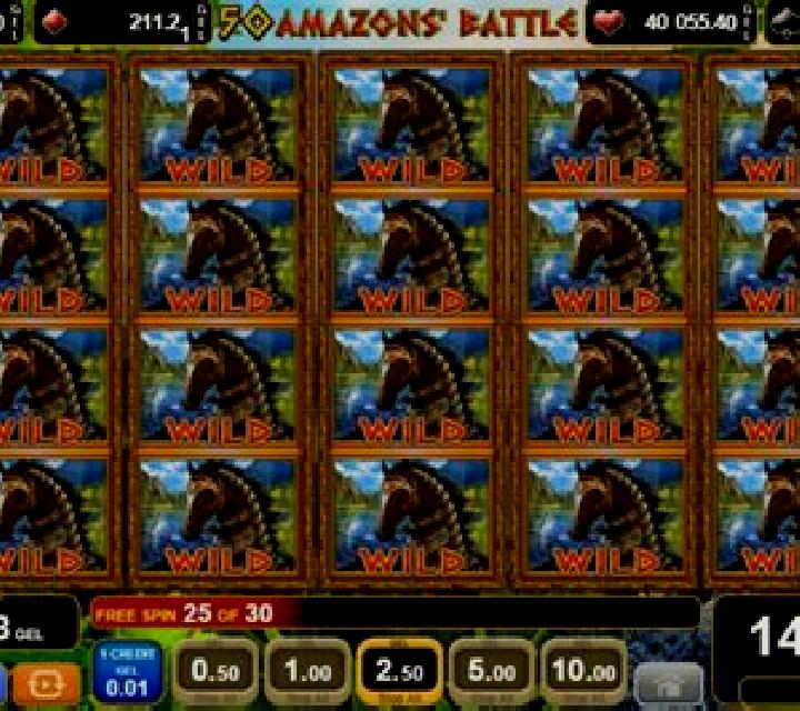 50 Amazons Battle slot game
