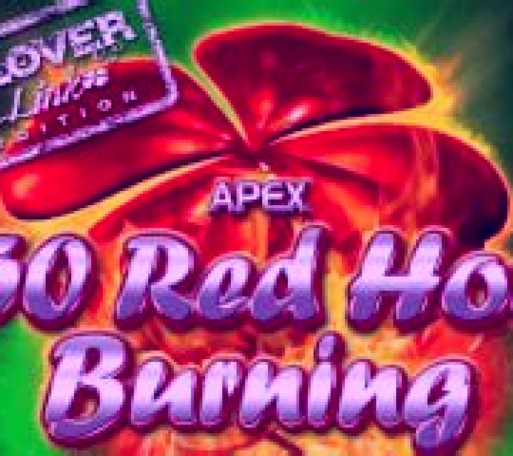 50 Red Hot Burning Clover Link slot machine