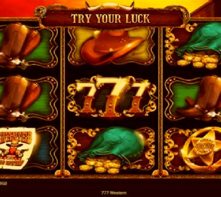 777 Western slot machine