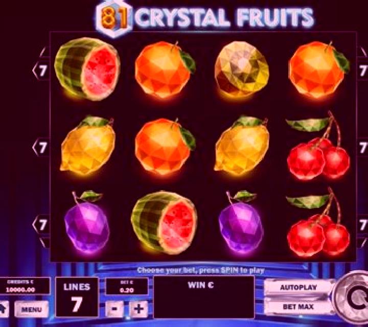 81 Crystal Fruits slot game