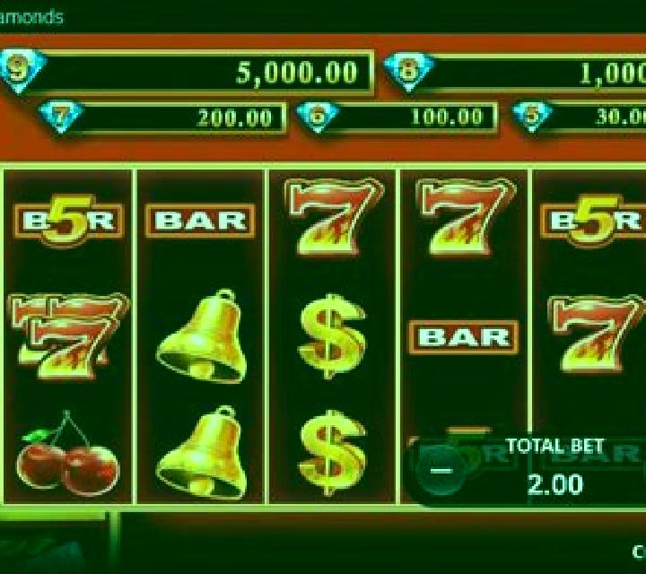 9 Blazing Diamonds slot machine