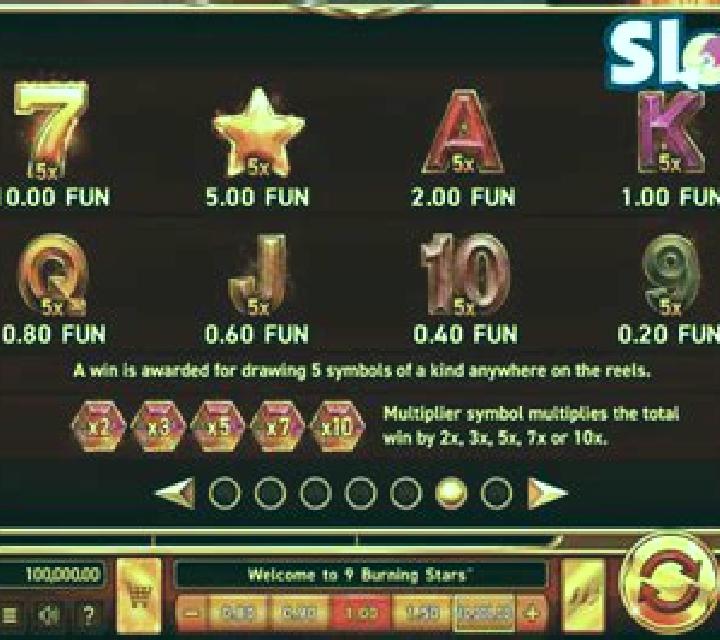 9 Burning Stars online slot