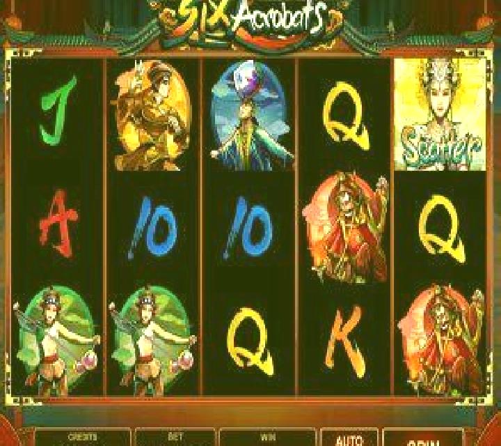Acrobats slot machine