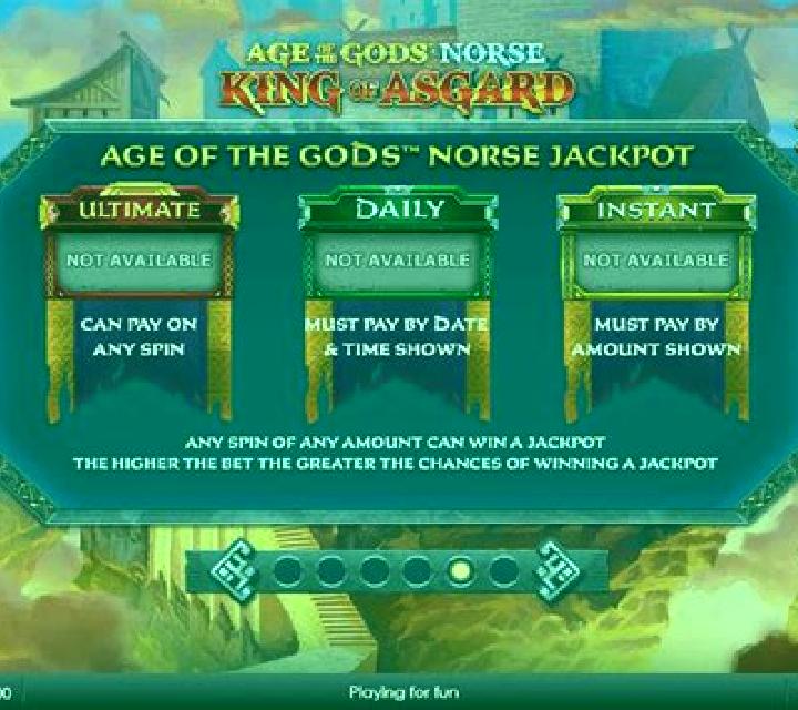 Age of the Gods Norse King of Asgard slot