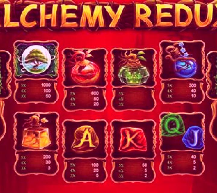 Alchemy Redux online slot