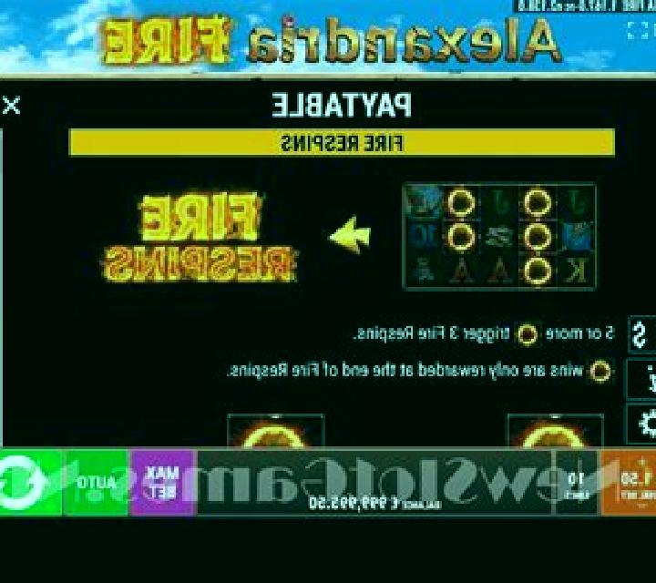 Alexandria Fire slot machine