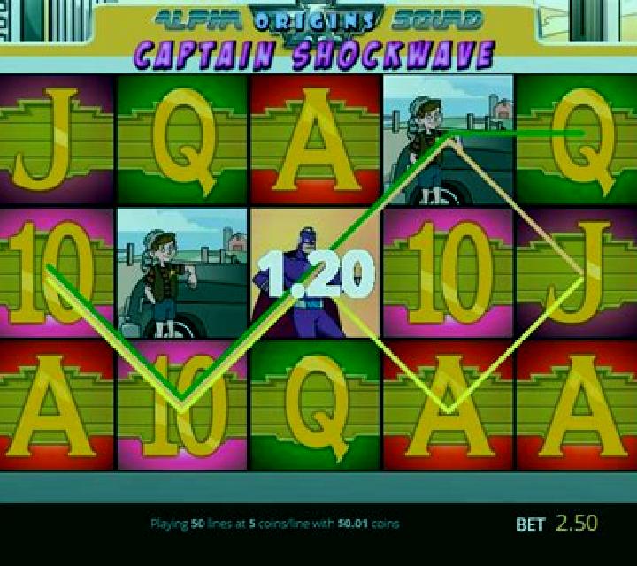 Alpha Squad Origins Captain Shockwave slot