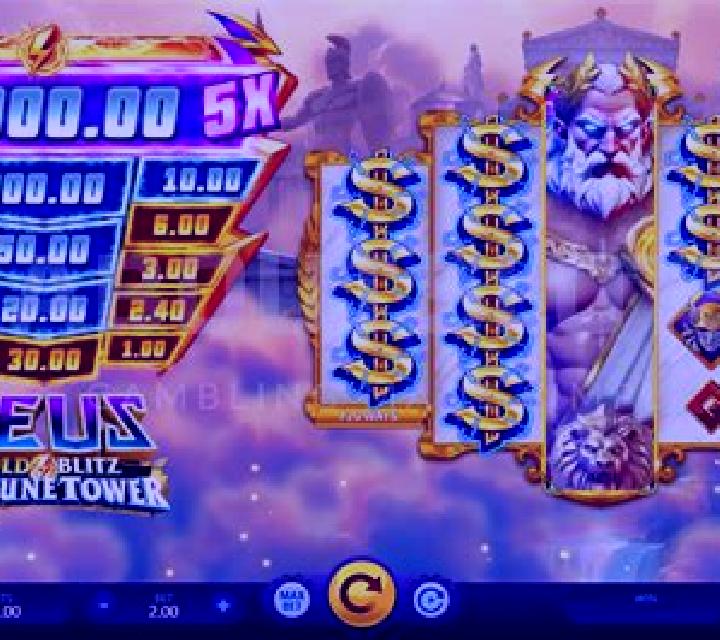 Ancient Fortunes Zeus Gold Blitz Lightning slot game