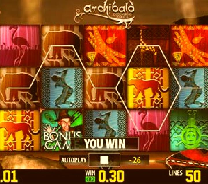 Archibald Discovering Africa HD slot machine