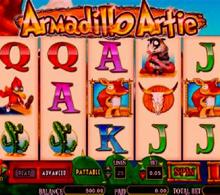 Armadillo Artie Dash for Cash slot machine
