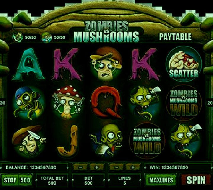 Atomic Mushrooms slot machine