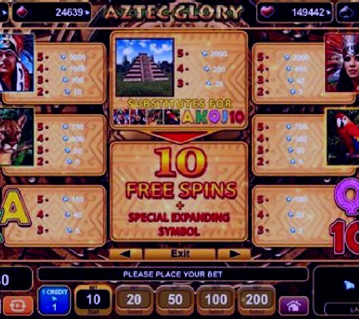 Aztec Glory slot machine