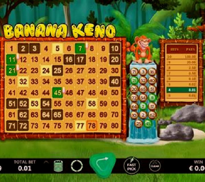 Banana Keno slot game