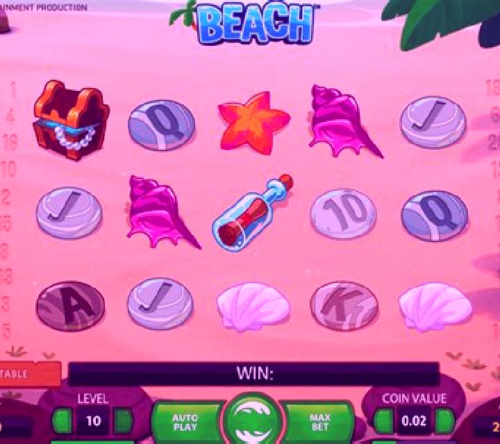 Beach (NetEnt) slot game