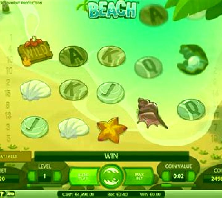 Beach (NetEnt) slot machine