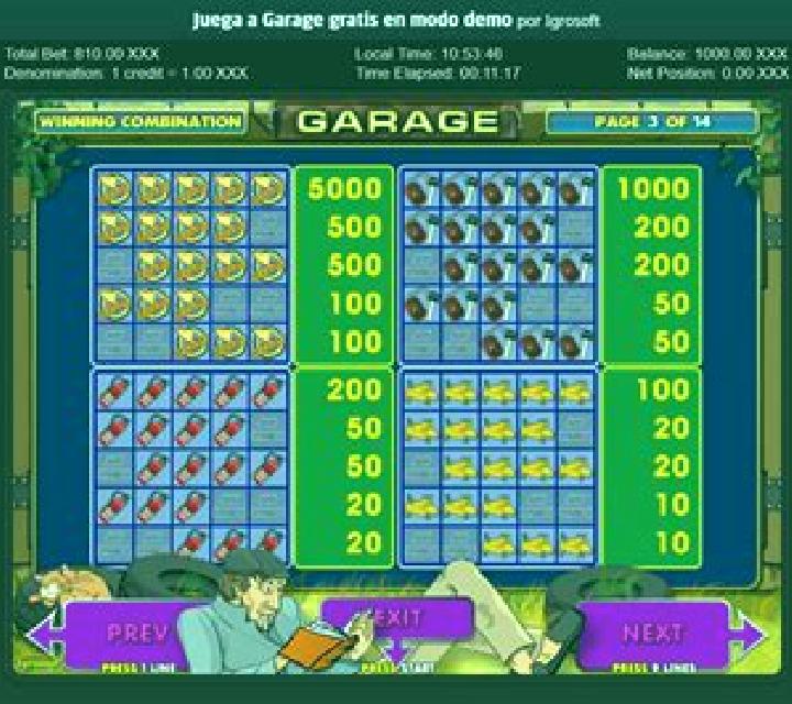 Bet Garage slot machine