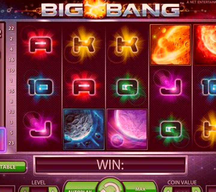 Big Bang (NetEnt) slot game