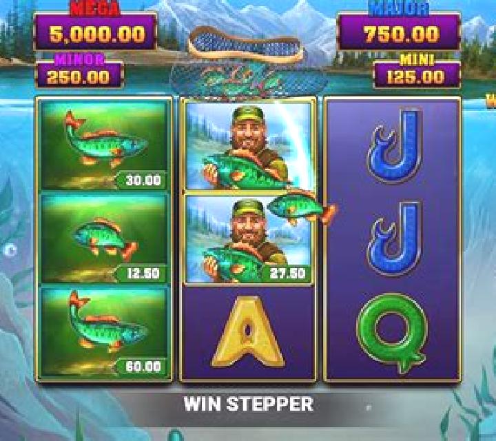 Big Catch Bass Fishing Win Stepper slot