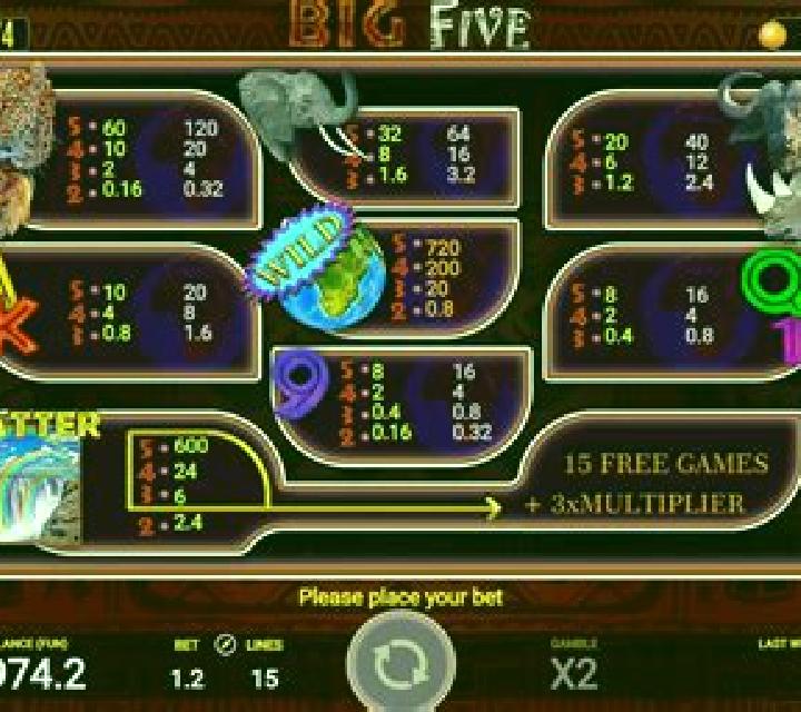 Big Five (AGT Software) slot machine