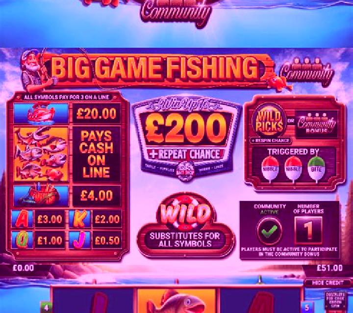 Big Game Fishing Rapid Riches slot machine