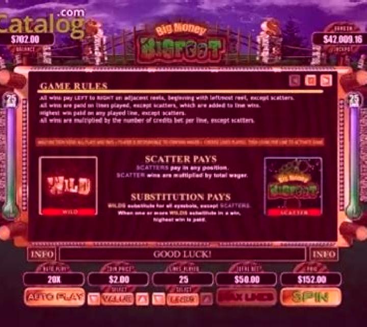 Big Money Bigfoot slot