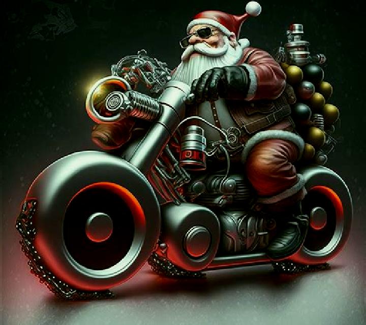 Biker Santa: Bells Angels Scratch slot machine