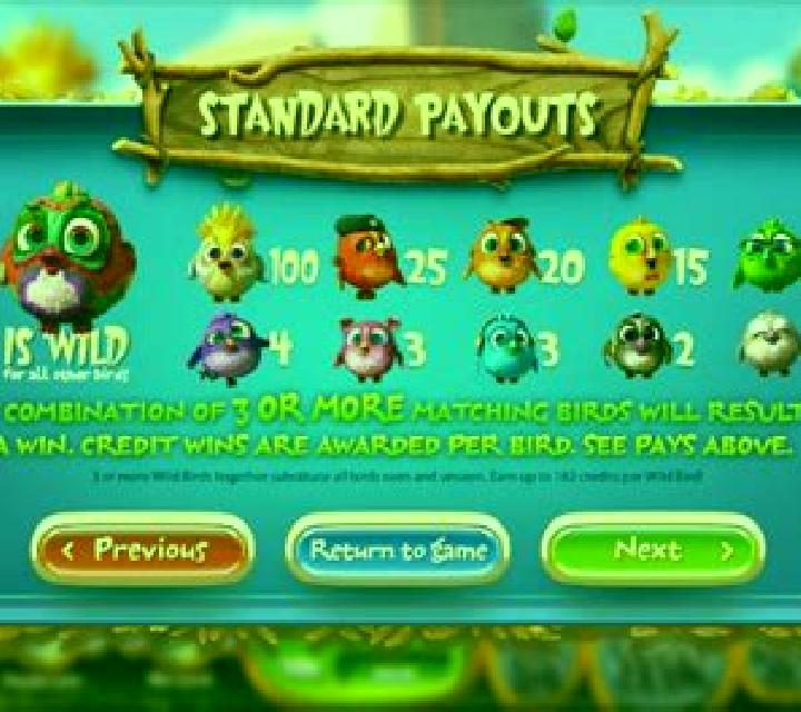 Birds slot machine