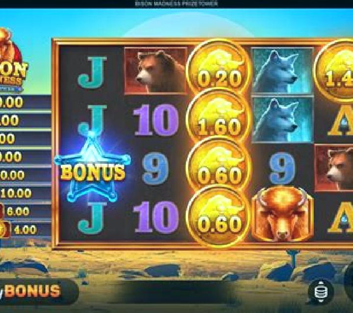 Bison Madness PrizeTower slot machine